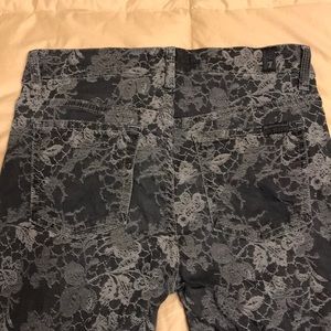 7 FAM skinny jeans, floral print size 28